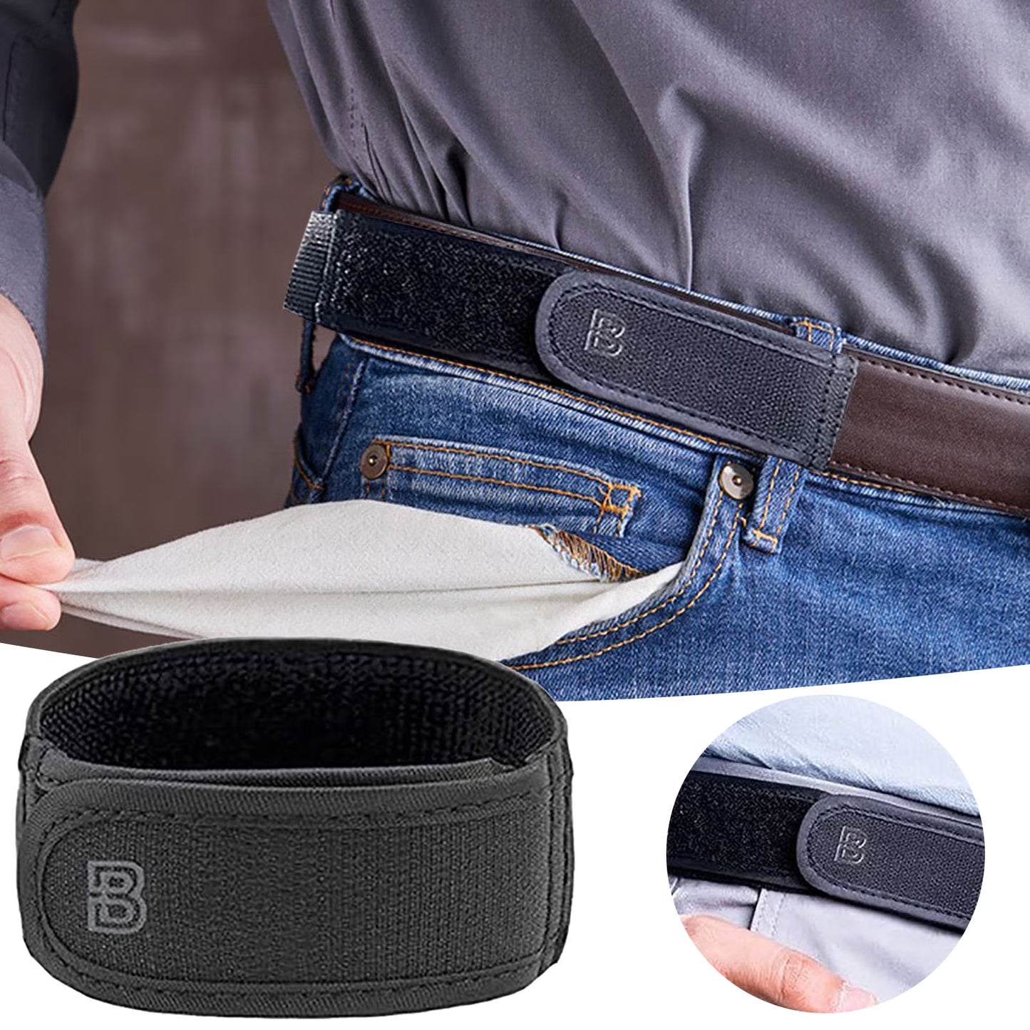 Cinturón Elástico Ajustable Lazy Belt Compre 1 e Leve 2